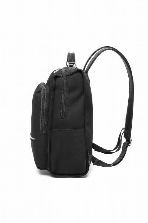 撥水スクエア型 収納ポケット多数 リュックサック 17-1230