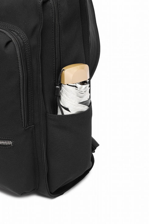 撥水スクエア型 収納ポケット多数 リュックサック 17-1230