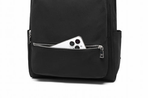 撥水スクエア型 収納ポケット多数 リュックサック 17-1230