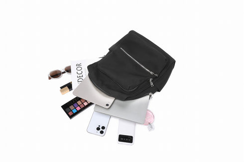 撥水スクエア型 収納ポケット多数 リュックサック 17-1230