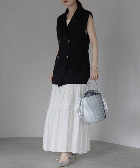 【ショップチャンネルOA商品】プリーツ バケツ型 2WAY ショルダーバッグ 巾着 17-1202