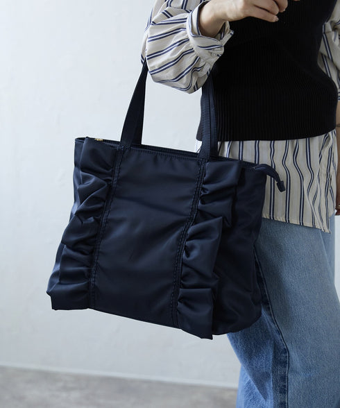 【ショップチャンネルOA商品】A4フリルトートバッグ 12-1159