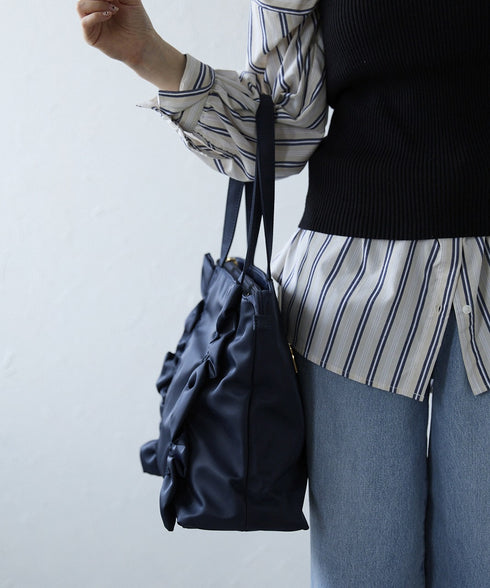 【ショップチャンネルOA商品】A4フリルトートバッグ 12-1159