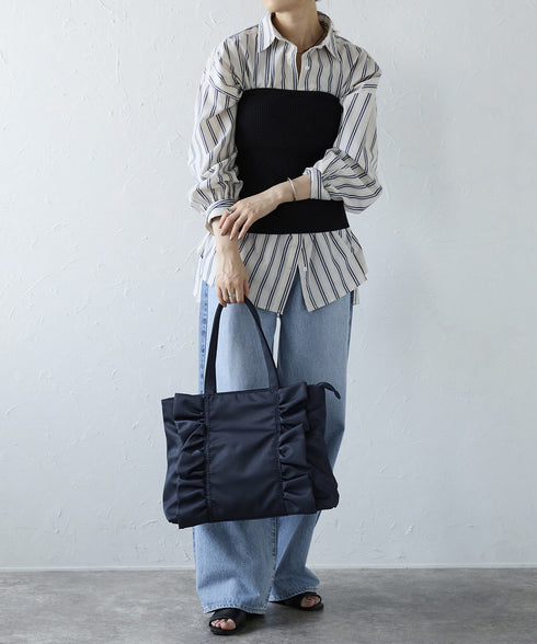 【ショップチャンネルOA商品】A4フリルトートバッグ 12-1159