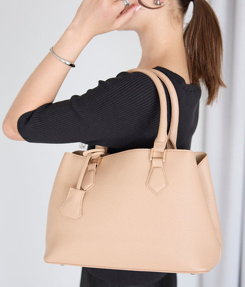 トートバッグ 2WAY ショルダーバッグ キーチャーム付き 17-1219