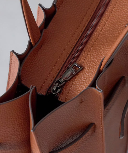 ベルトモチーフプリーツデザイントートバッグ 12-1227