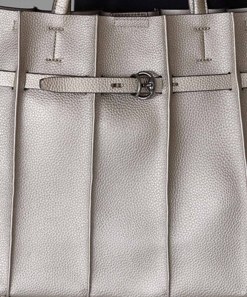 ベルトモチーフプリーツデザイントートバッグ 12-1227