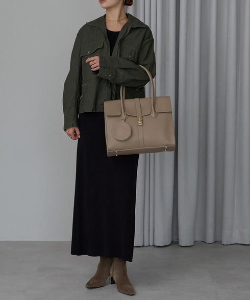 【雑誌掲載・人気商品】エレガンストートバッグ 丸ポーチ付き 17-0994