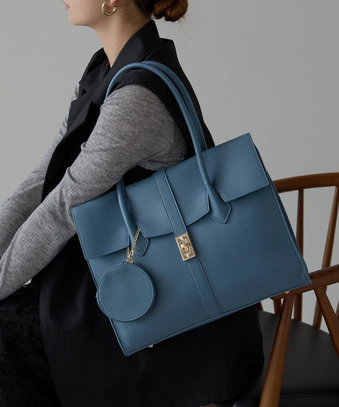 【雑誌掲載・人気商品】エレガンストートバッグ 丸ポーチ付き 17-0994