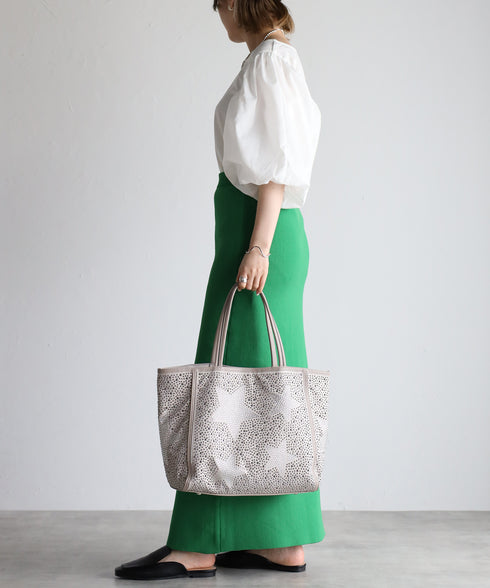 【ショップチャンネルOA商品】星柄ラインストーントートバッグポーチセット 17-0998