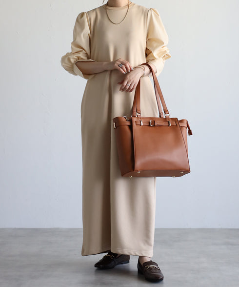 ベルトデザイントートバッグポーチセット 17-0971