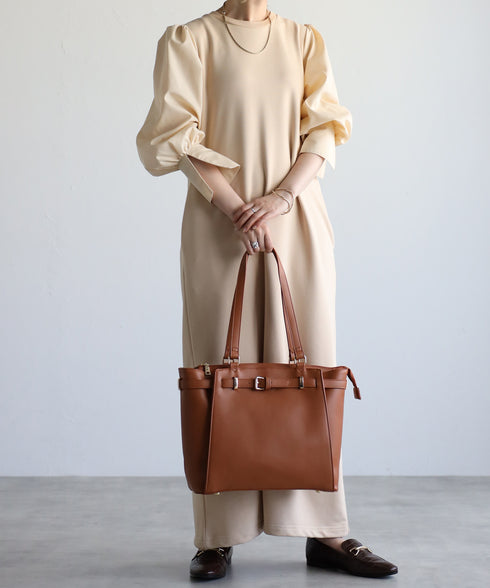 ベルトデザイントートバッグポーチセット 17-0971