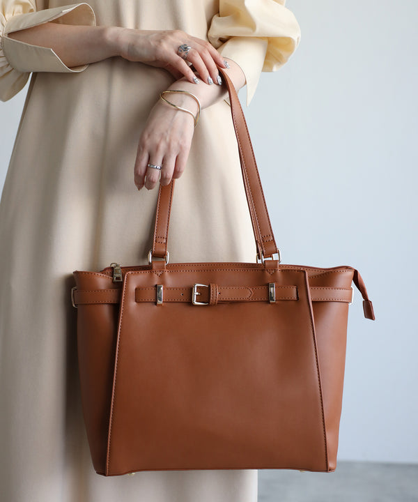 ベルトデザイントートバッグポーチセット 17-0971