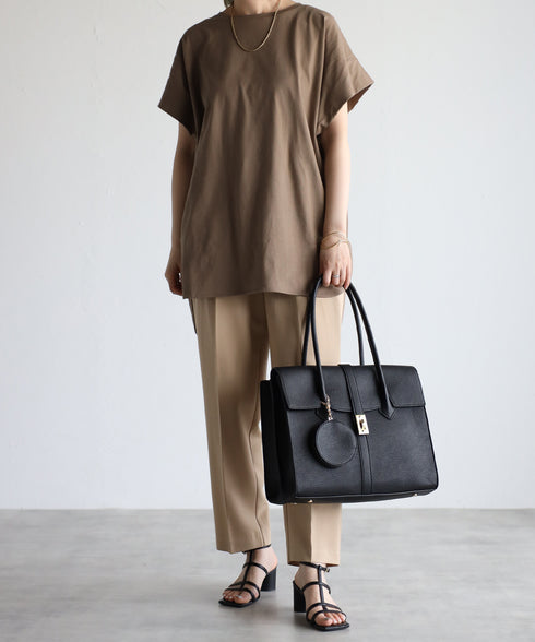 【雑誌掲載・人気商品】エレガンストートバッグ 丸ポーチ付き 17-0994