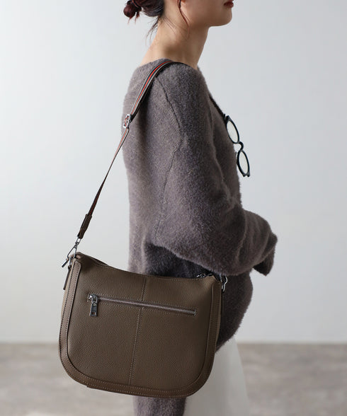 レザーショルダーバッグ 18‐1142