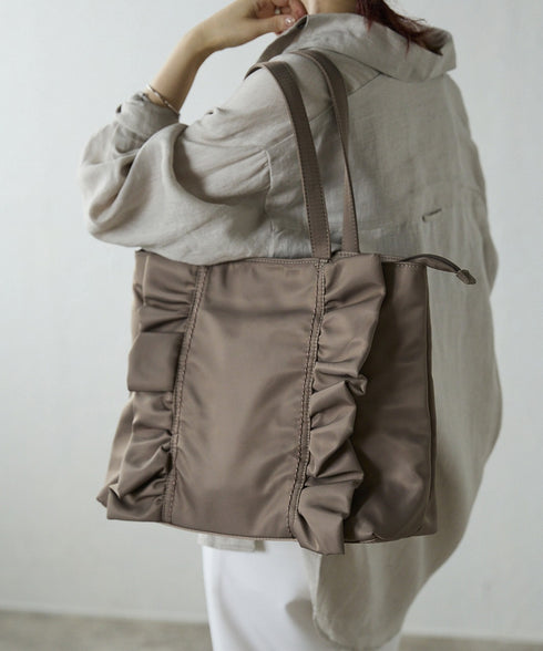 【ショップチャンネルOA商品】A4フリルトートバッグ 12-1159