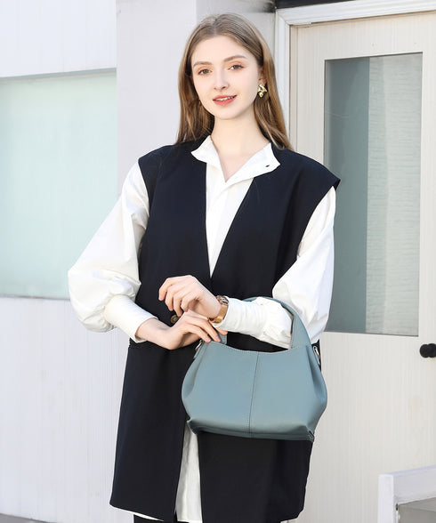 【ショップチャンネルOA商品】レザー 軽量 2WAY ハンドバッグ 18-1195