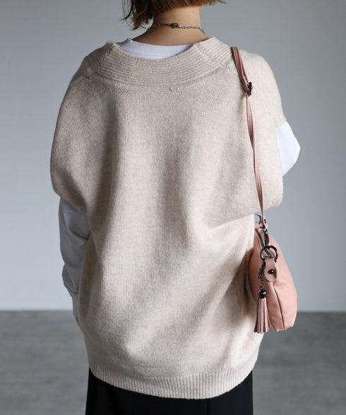 タッセル付きレザーショルダーバッグ 18-0429