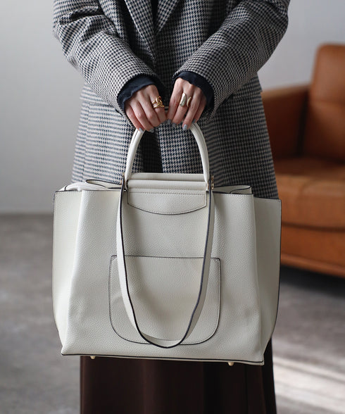 【人気商品】2WAYバーハンドルトートバッグ 17-1135