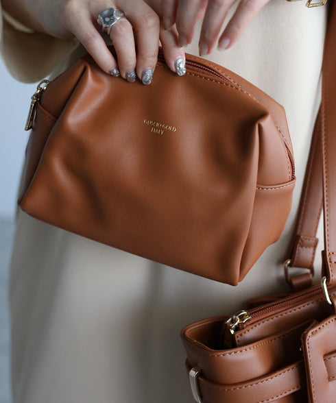 ベルトデザイントートバッグポーチセット 17-0971