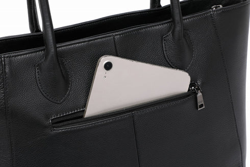 レザーA4すっぽりシンプルトートバッグ 18-1182