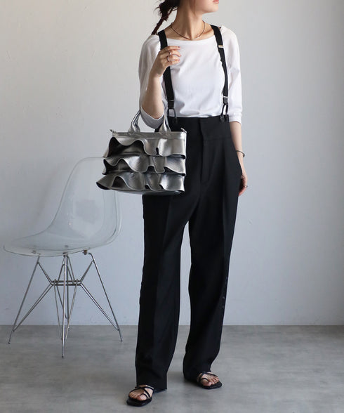 【雑誌掲載・ショップチャンネルOA商品】2WAYフリルハンドバッグ 12-1162