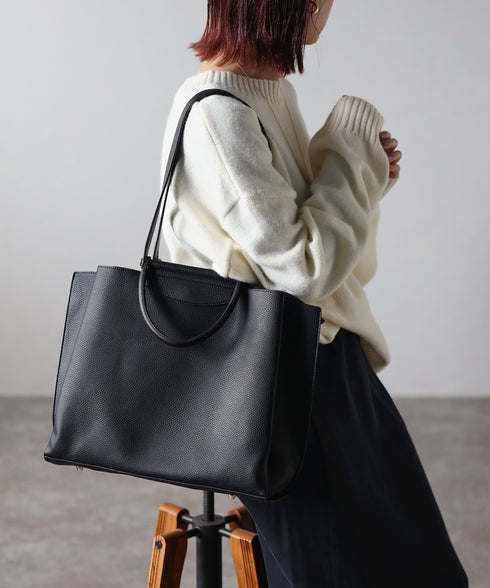 【人気商品】2WAYバーハンドルトートバッグ 17-1135