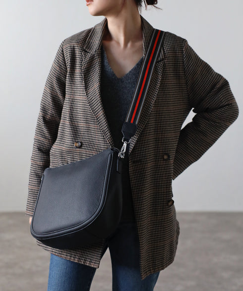 レザーショルダーバッグ 18‐1142