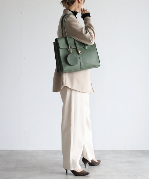 【雑誌掲載・人気商品】エレガンストートバッグ 丸ポーチ付き 17-0994