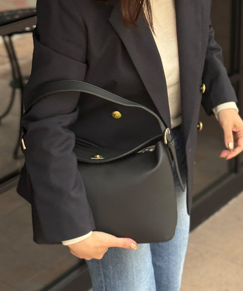 ラップデザイン ターンロック ハンドバッグ 12-1233