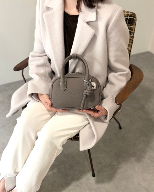 2WAY チャームセット ミニ ボストン型 ハンドバッグ 12-1256