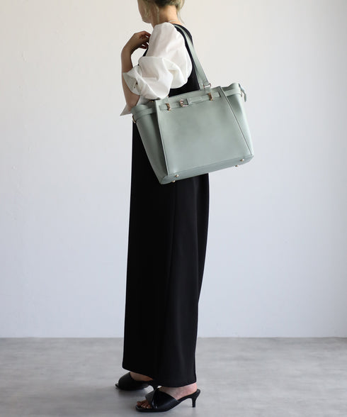 ベルトデザイントートバッグポーチセット 17-0971