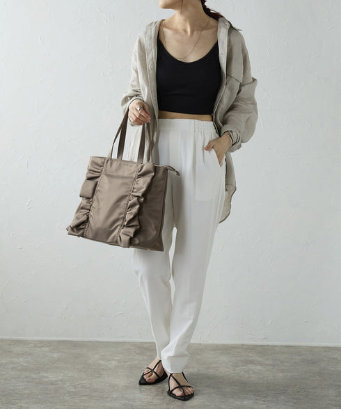 【ショップチャンネルOA商品】A4フリルトートバッグ 12-1159