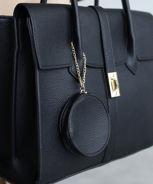 【雑誌掲載・人気商品】エレガンストートバッグ 丸ポーチ付き 17-0994