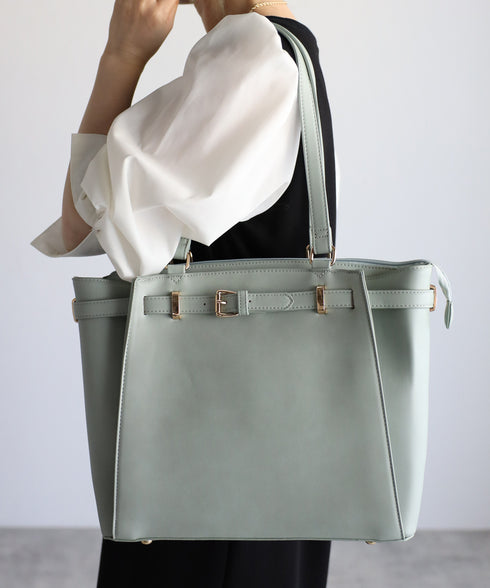 ベルトデザイントートバッグポーチセット 17-0971