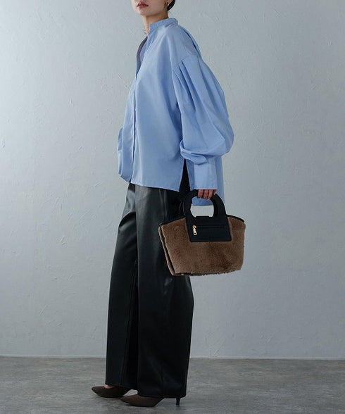 ファーハンドバッグ 12-1179