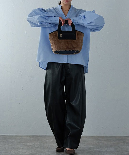 ファーハンドバッグ 12-1179