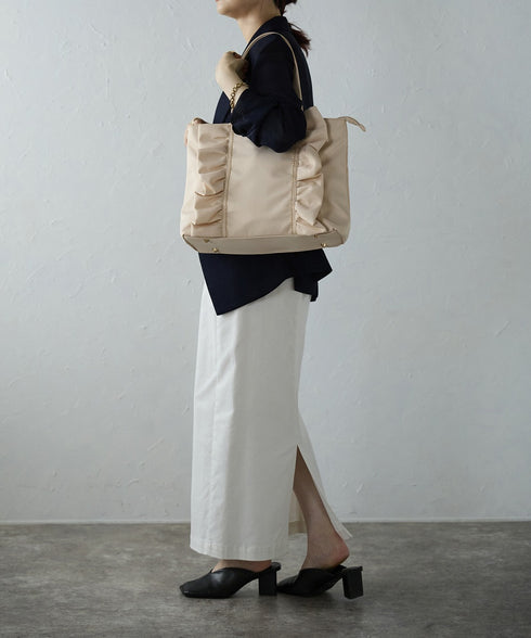 【ショップチャンネルOA商品】A4フリルトートバッグ 12-1159