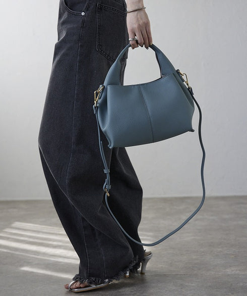 【ショップチャンネルOA商品】レザー 軽量 2WAY ハンドバッグ 18-1195