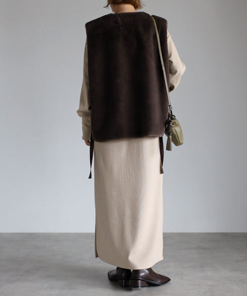 タッセル付きレザーショルダーバッグ 18-0429