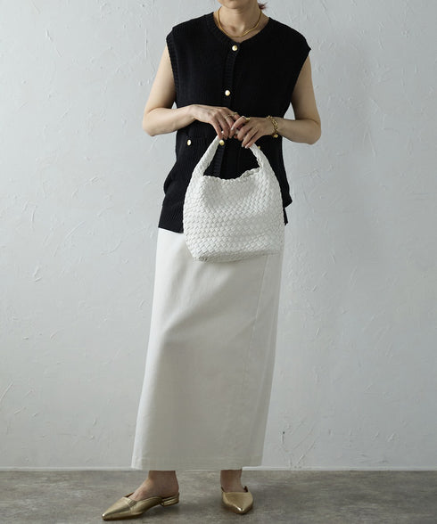 【ショップチャンネルOA商品】編込みメッシュミニトートバッグ ポーチセット 17-1161