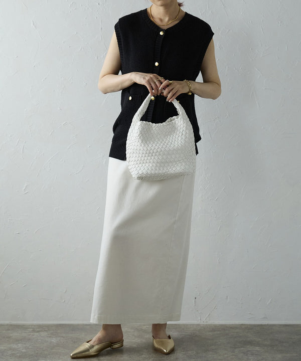 【ショップチャンネルOA商品】編込みメッシュミニトートバッグ ポーチセット 17-1161