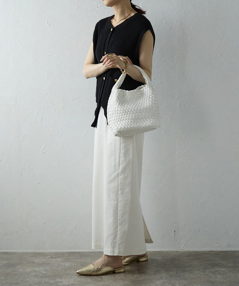 【ショップチャンネルOA商品】編込みメッシュミニトートバッグ ポーチセット 17-1161