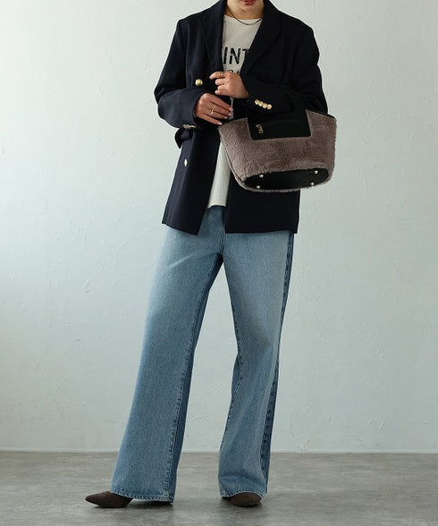 ファーハンドバッグ 12-1179