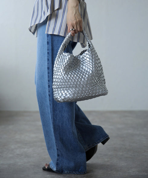 【ショップチャンネルOA商品】編込みメッシュミニトートバッグ ポーチセット 17-1161