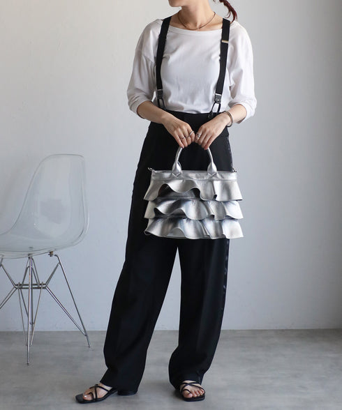 【雑誌掲載・ショップチャンネルOA商品】2WAYフリルハンドバッグ 12-1162