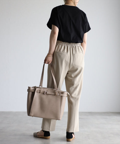 ベルトデザイントートバッグポーチセット 17-0971