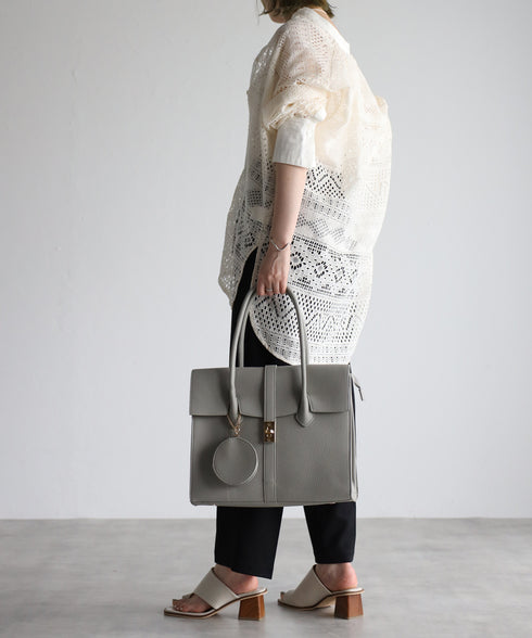 【雑誌掲載・人気商品】エレガンストートバッグ 丸ポーチ付き 17-0994