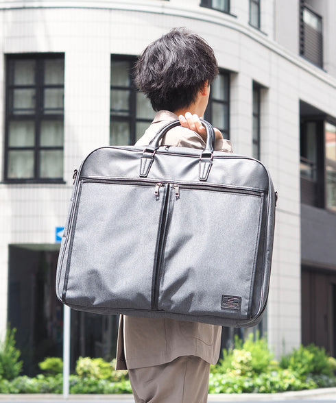【メンズ】 ガーメントバッグ ハンガー付き ショルダー付き スーツ ビジネス 19-8066