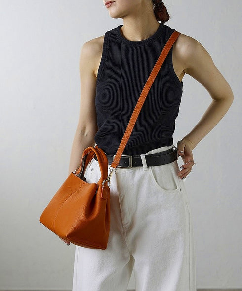 【ショップチャンネルOA商品】レザー 軽量 2WAY ハンドバッグ 18-1195